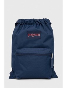 Jansport sacchetto colore blu navy con applicazione