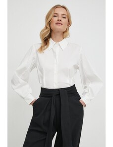 Sisley camicia donna colore bianco