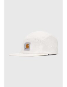 Carhartt WIP berretto da baseball in cotone Backley Cap colore beige con applicazione I016607.D6XX
