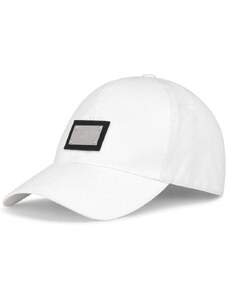 Dolce & Gabbana Baseball bianco logo acciaio