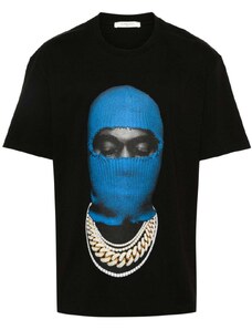 IH NOM UH NIT T-shirt nera WITH MASK20 BLUE