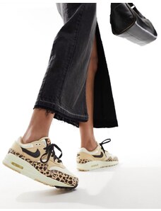 Nike - Air Max 1 - Sneakers con stampa leopardata-Neutro