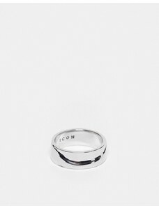 Icon Brand - Oscilla - Anello argentato a fascia-Argento