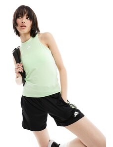 adidas performance adidas - Training Essentials - Top senza maniche verde pastello con tre strisce