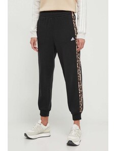 adidas pantaloni da jogging in cotone colore nero IS2155