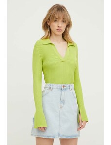 HUGO maglione donna colore verde