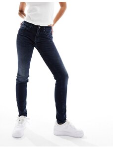 Armani Exchange - Jeans a vita medio alta blu scuro super skinny effetto push up-Blu navy