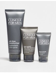 Clinique For Men - Skincare Essentials - Set regalo per pelli grasse (risparmia il 22%)-Nessun colore
