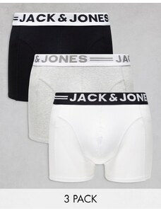 Jack & Jones - Confezione da 3 boxer aderenti multi-Grigio