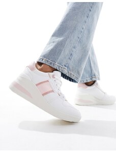 ALDO - Abnerry - Sneakers bianche e rosa con zeppa-Bianco