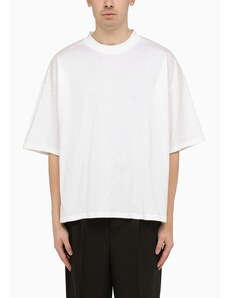 Studio Nicholson T-shirt oversize bianca in cotone