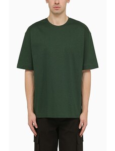 Burberry T-shirt verde scura in cotone