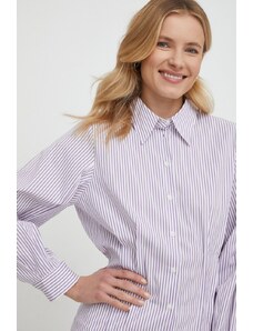Sisley camicia donna colore violetto