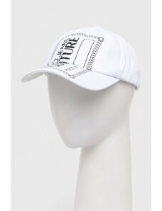 Versace Jeans Couture berretto da baseball in cotone colore bianco