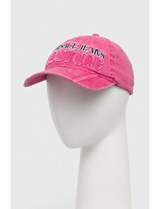 Versace Jeans Couture berretto da baseball in cotone colore rosa con applicazione