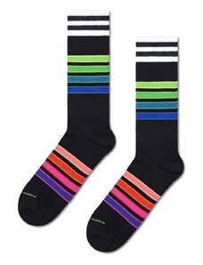 Happy Socks calzini Street Stripe Sneaker colore nero