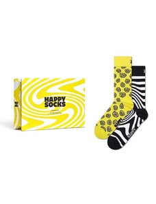 Happy Socks calzini Gift Box Zig Zag pacco da 2