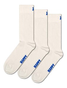 Happy Socks calzini Solid pacco da 3 colore bianco