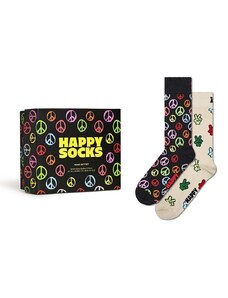 Happy Socks calzini Gift Box Peace pacco da 2
