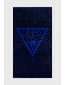 Guess asciugamano con aggiunta di lana colore blu navy