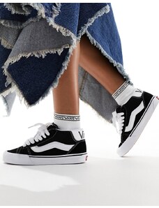 Vans - Knu Skool - Sneakers medie nere e bianche-Nero
