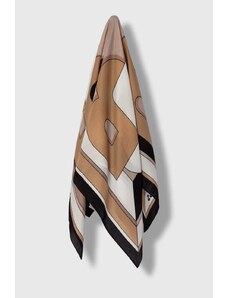 BOSS foulard in seta colore beige