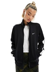 Nike Streetwear - Giacca sportiva nera con chiusura con zip-Nero