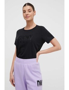 Dkny t-shirt donna colore nero