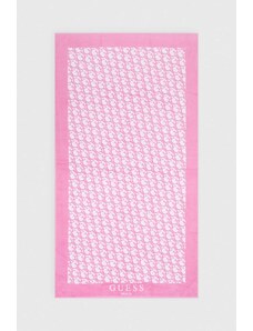 Guess asciugamano con aggiunta di lana colore rosa