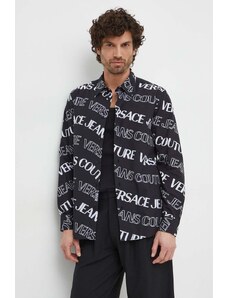 Versace Jeans Couture camicia in cotone uomo colore nero