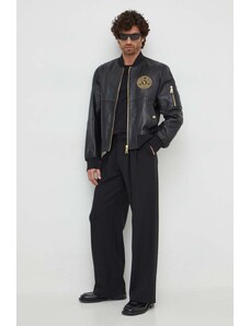Versace Jeans Couture giacca in pelle uomo colore nero