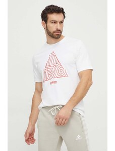 adidas t-shirt in cotone TIRO uomo colore bianco IN6257