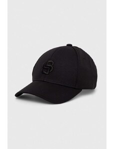 BOSS berretto da baseball colore nero con applicazione