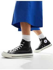 Converse - Chuck 70 Hi - Sneakers in pelle nere-Nero