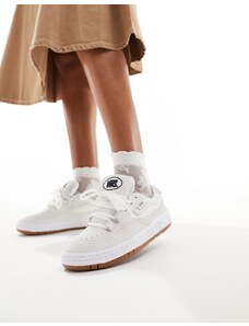 Vans - Speed - Sneakers bianche con suola in gomma spessa-Bianco
