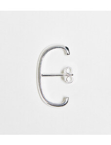 ASOS DESIGN - Orecchino ear cuff argentato in argento sterling