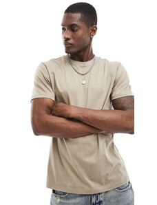 New Look - T-shirt girocollo grigio pietra-Neutro