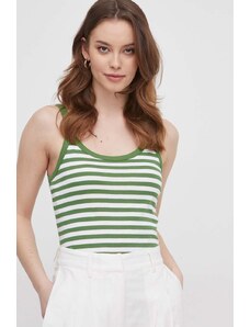 United Colors of Benetton top in cotone colore verde