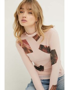 Desigual camicia a maniche lunghe donna colore rosa