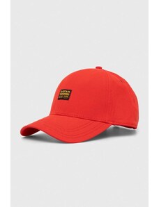 G-Star Raw berretto in cotone colore rosso