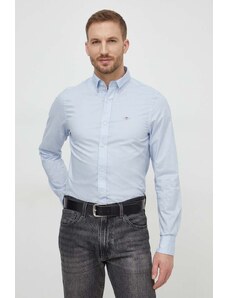 Gant camicia in cotone uomo colore blu