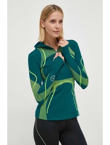 adidas by Stella McCartney maglietta da trekking Truepace colore turchese con cappuccio IT9050