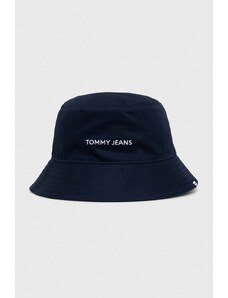 Tommy Jeans berretto in cotone colore blu navy