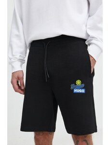Hugo Blue pantaloncini in cotone colore nero