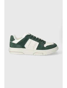 Tommy Jeans sneakers THE BROOKLYN SUEDE colore verde EM0EM01371