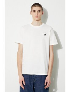 Fred Perry t-shirt in cotone Crew Neck T-Shirt uomo colore bianco con applicazione M1600.129