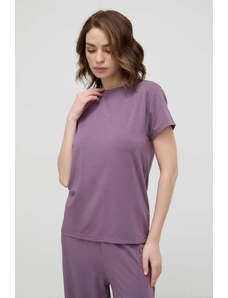 BOSS maglietta lounge colore violetto