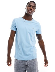 Tommy Hilfiger - T-shirt slim elasticizzata blu
