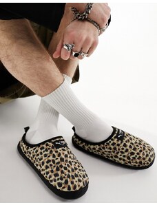 PUMA - Scuff - Pantofole con stampa leopardata-Nero