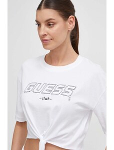 Guess t-shirt in cotone donna colore bianco